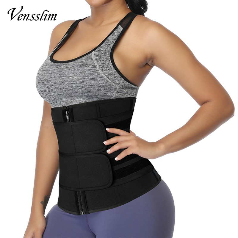 Sweat Waist Trainer Belt Neoprene - Vensslim-ウエストトレーナーネオプレンベルト、減量シンチャー、ボディシェイパー、おなかコントロールストラップ、スリミングスウェットファットバーナー