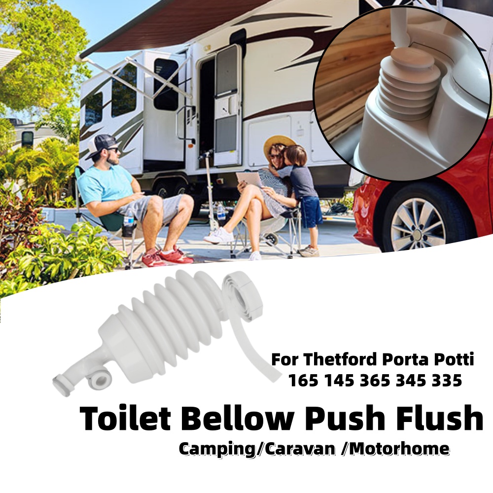 キャンピングカー用トイレベローズプッシュフラッシュ（テフトフ - Camping のレビューと価格