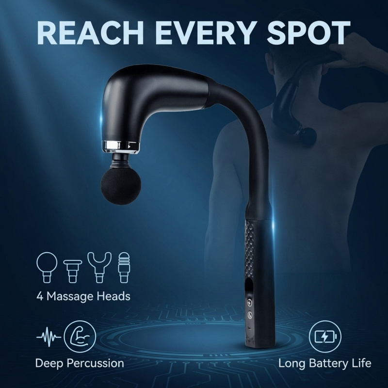 電動筋膜リリースガン（4種類のヘッド付き）、深部組織パーカッ - Electric Massage Gun Deep Tissue のレビューと価格