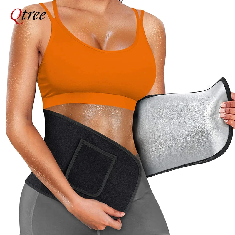 Qtree-女性用ウエストシニチャー、ボディシェイパーラップ - Sweat Waist Trainer Belt Neoprene のレビューと価格