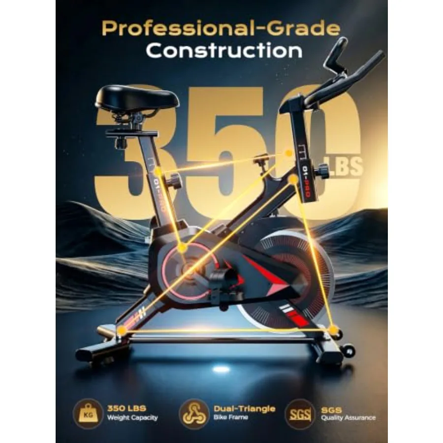自宅で使用できるエクササイズバイク。最大耐荷重350ポンド、 - Exercise Bike Magnetic Resistance のレビューと価格
