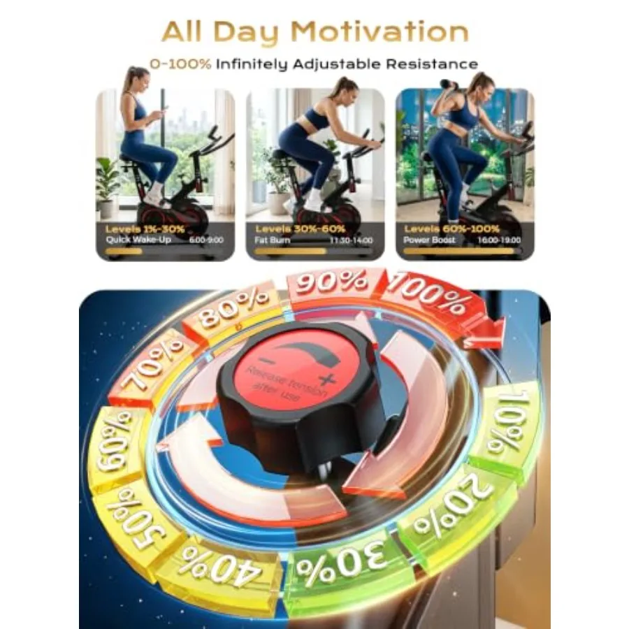 自宅で使用できるエクササイズバイク。最大耐荷重350ポンド、 - Exercise Bike Magnetic Resistance のレビューと価格