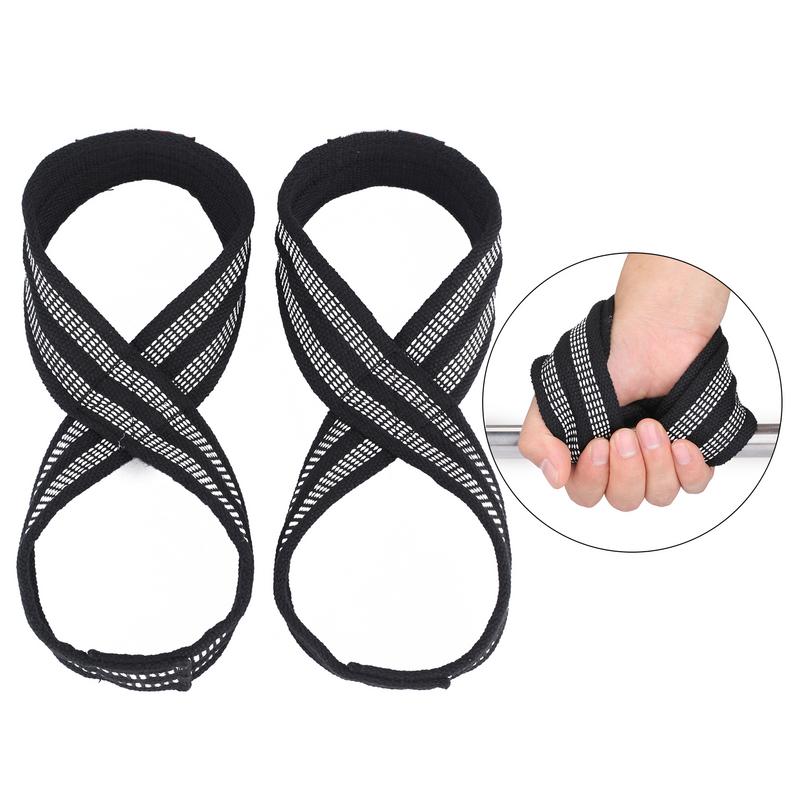 ボディビルディング用の重量挙げストラップ,1ペア,デッドリフ - Wrist Wraps Weightlifting Support のレビューと価格