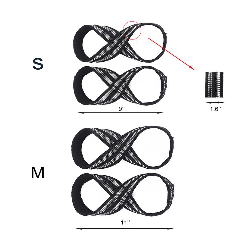 ボディビルディング用の重量挙げストラップ,1ペア,デッドリフ - Wrist Wraps Weightlifting Support のレビューと価格