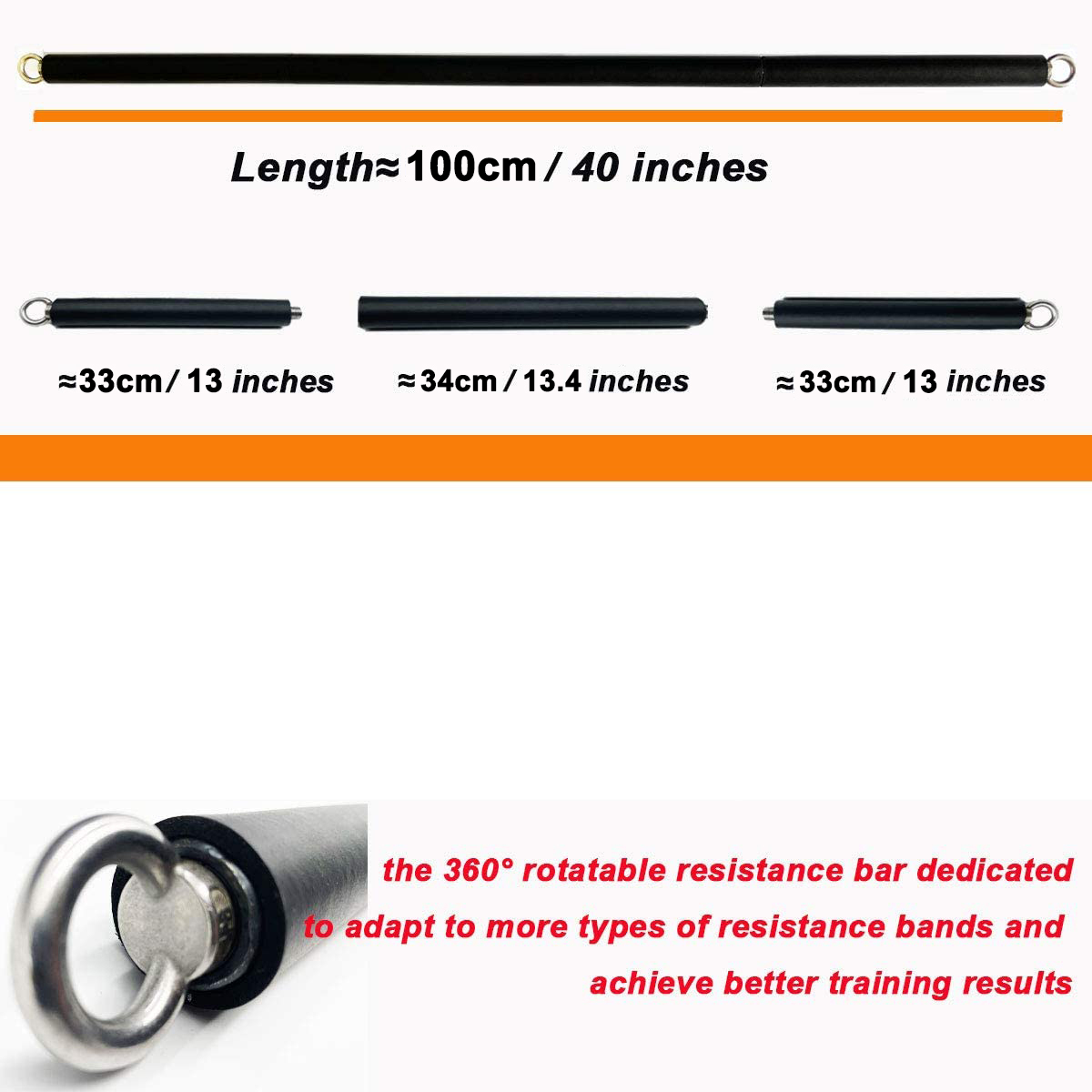 150ポンド フィットネス戦利品抵抗弾性バンドワークアウト  - Pilates Bar Kit With Resistance Bands のレビューと価格